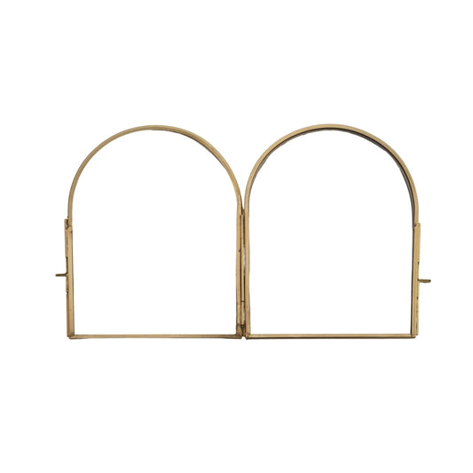 Brass Arched Side by Side Frame