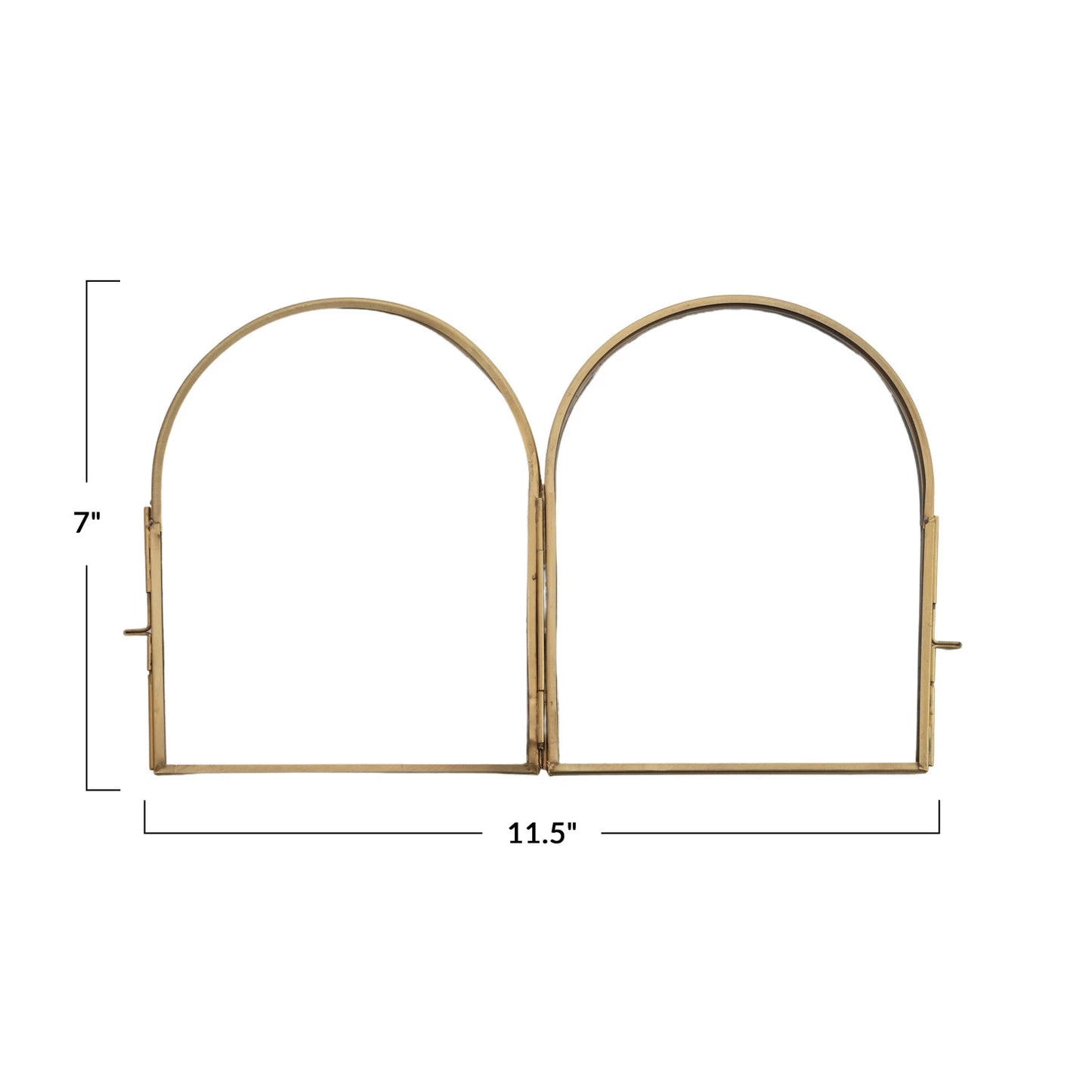 Brass Arched Side by Side Frame