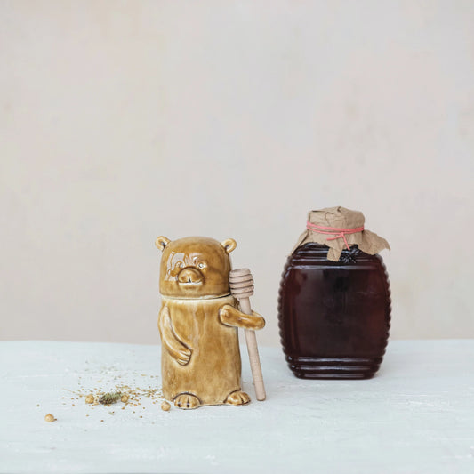 Bear Honey Jar