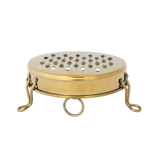 Footed Grater Gold