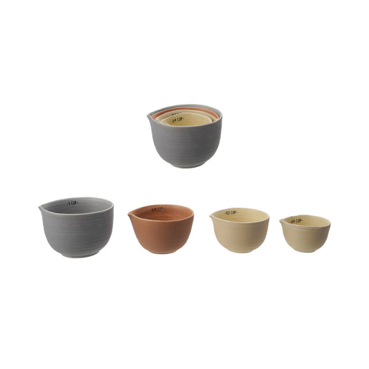 Stoneware Measuring Cups Matte Finish