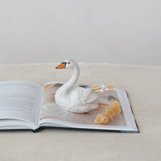Swan Toothpick Holder