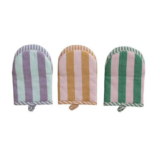 Stripe Oven Mitt