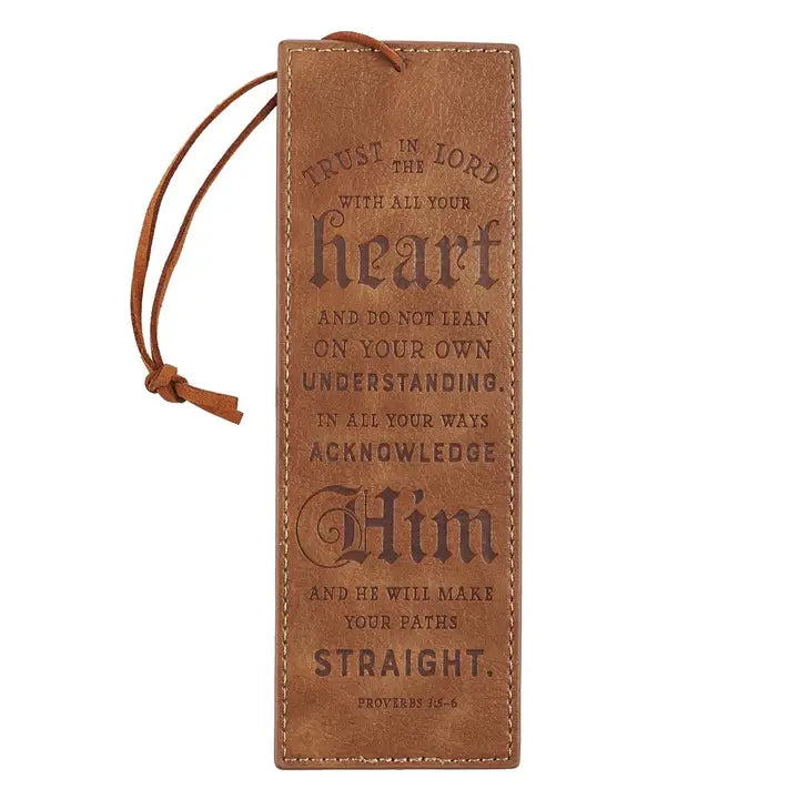 Scripture Faux Leather Bookmarks