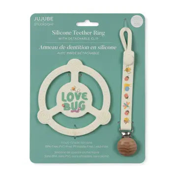 Teether Ring with Detachable Clip