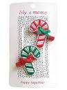 Candy Cane Hair Clips