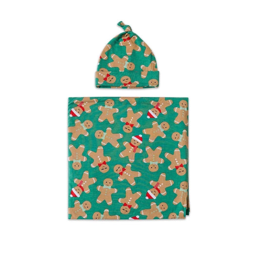 Gingerbread Little Sleepies Swaddle