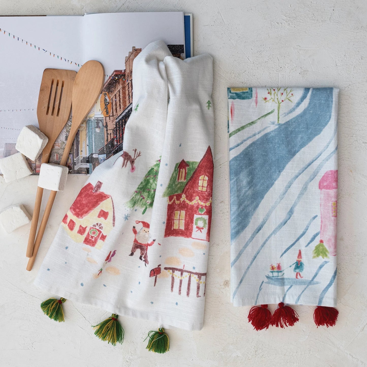 Christmas Village Tea Towel Collection