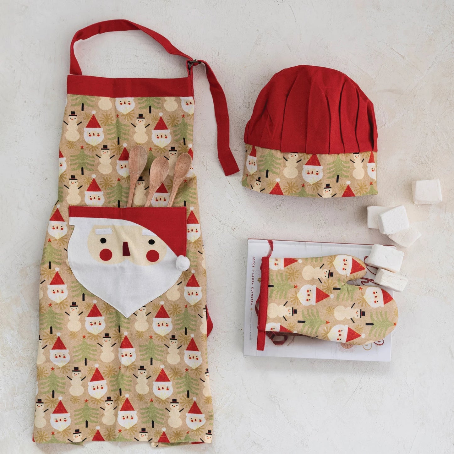 Santa Apron Set Kids