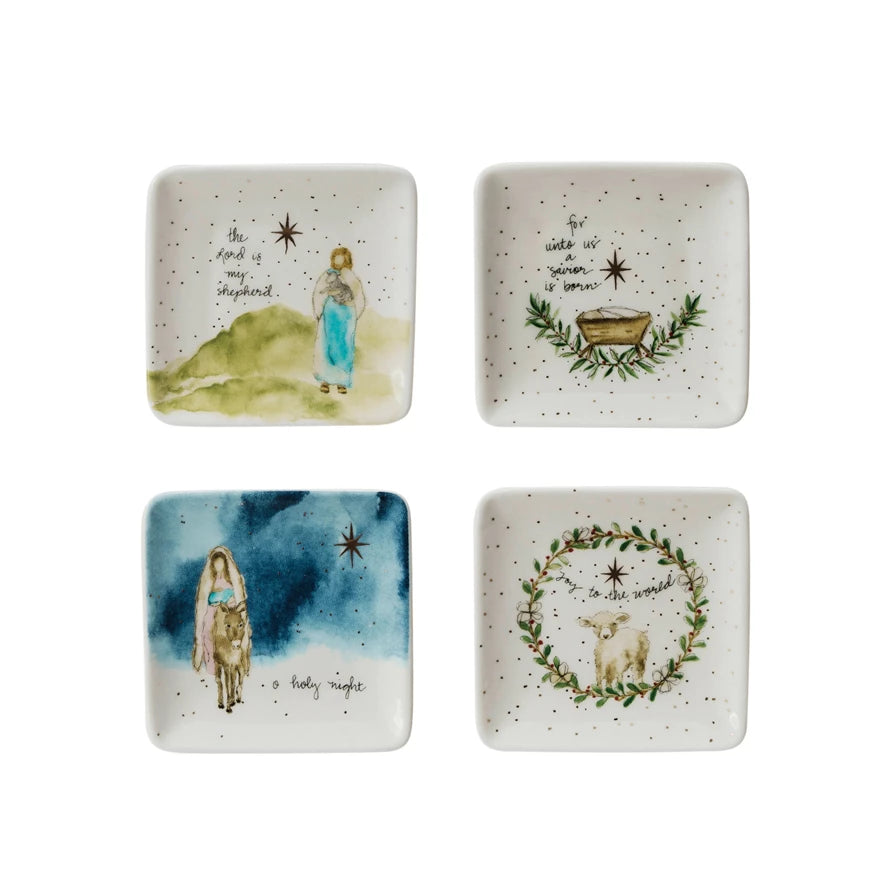 Trinket Holy Family Dishes