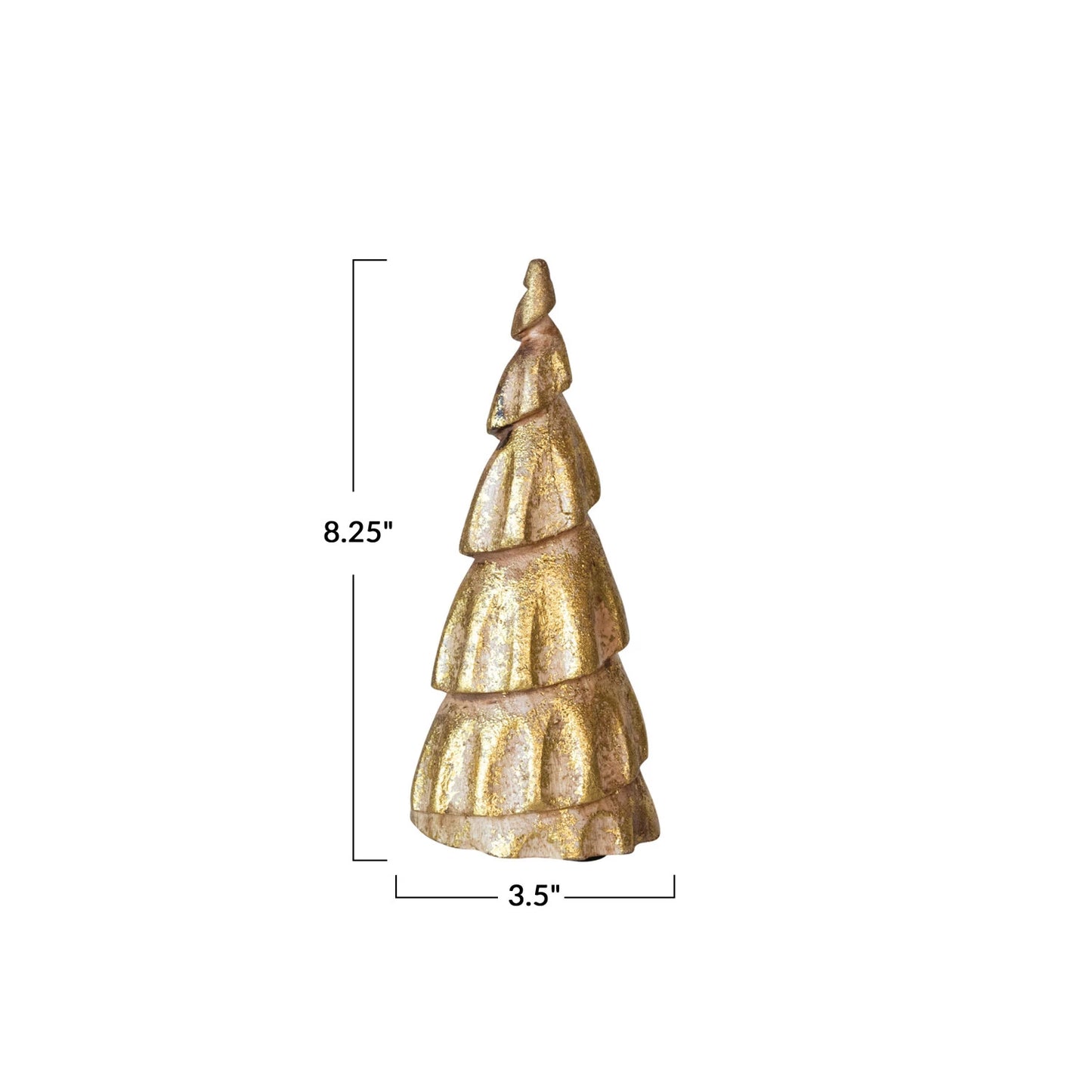 Gold Foil Wood Tree