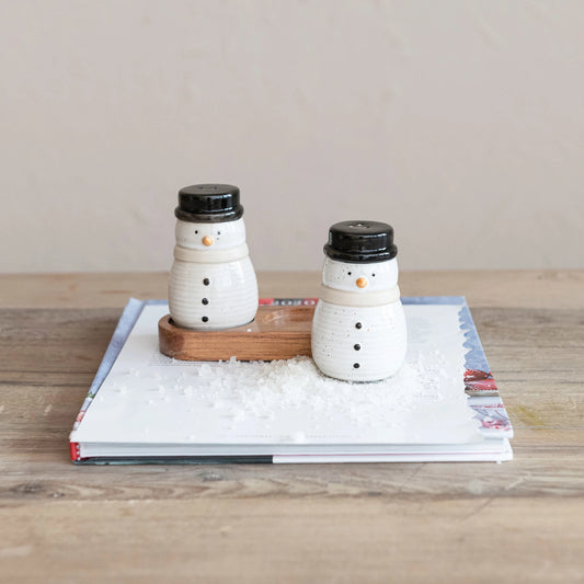 Snowmen Salt and Pepper Shakers