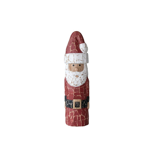 Distressed Wood Santa