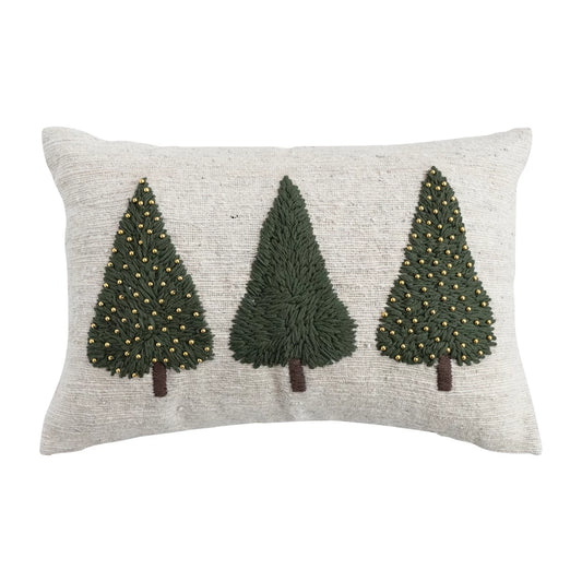 Woven Tree Lumbar Pillow