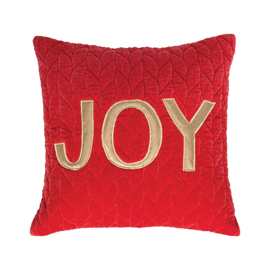 JOY Quilted Velvet Pillow