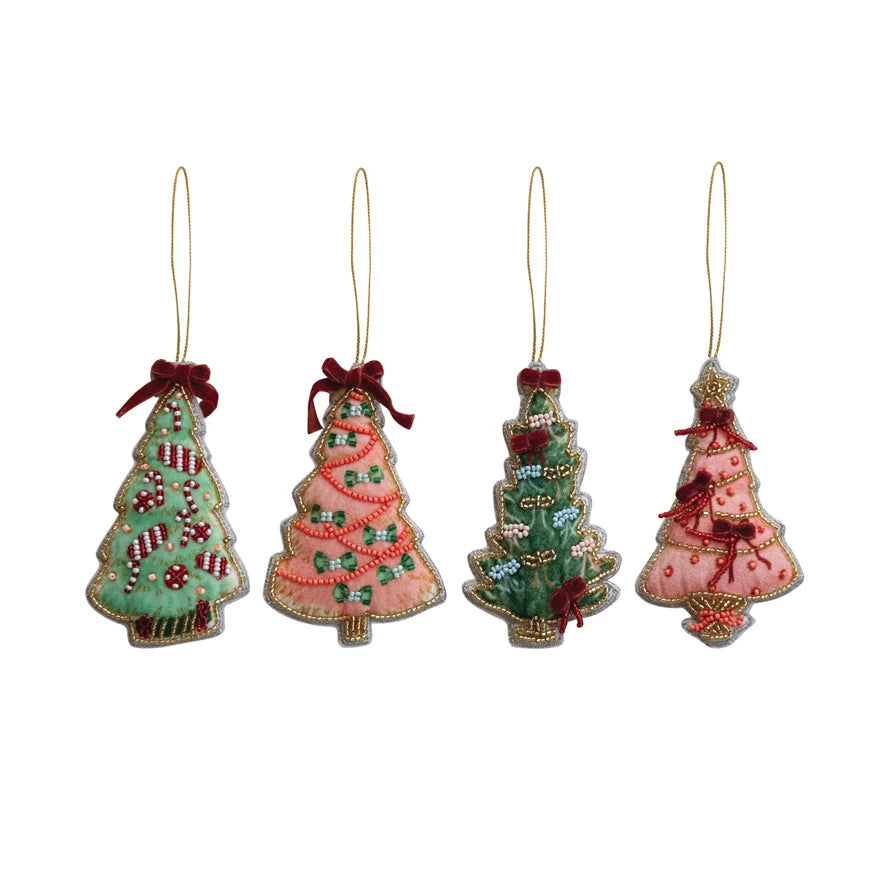 Mini Beaded Tree Ornaments