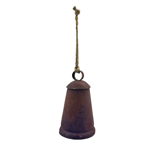 Metal Bell Ornaments Rust Finish