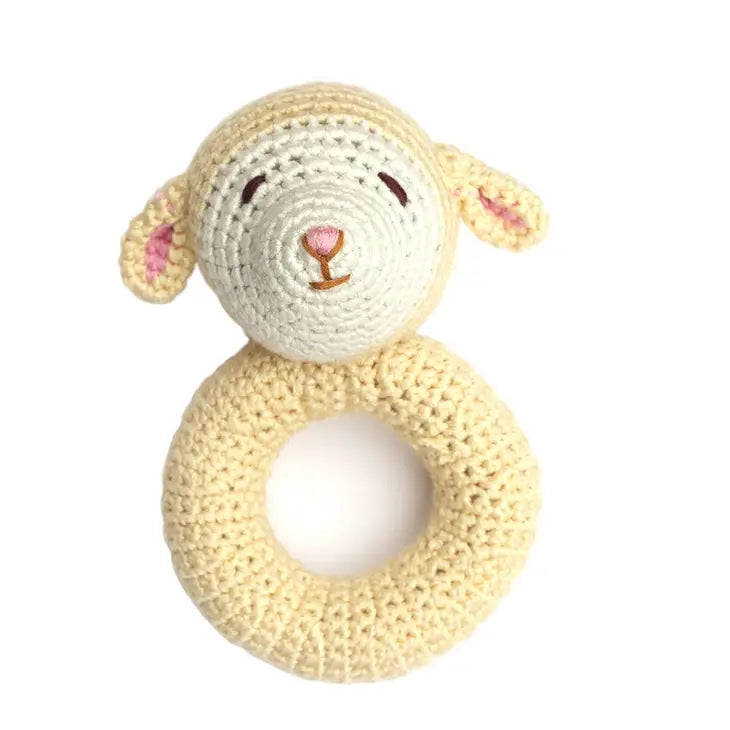 Hand Crocheted Ring Rattle Collection