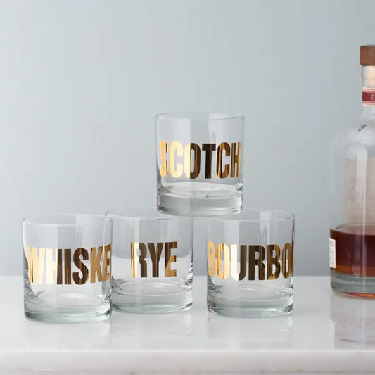Bourbon Whisky Rock Glasses
