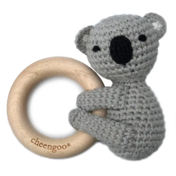 Cheengo Crocheted Teether Rattle Collection