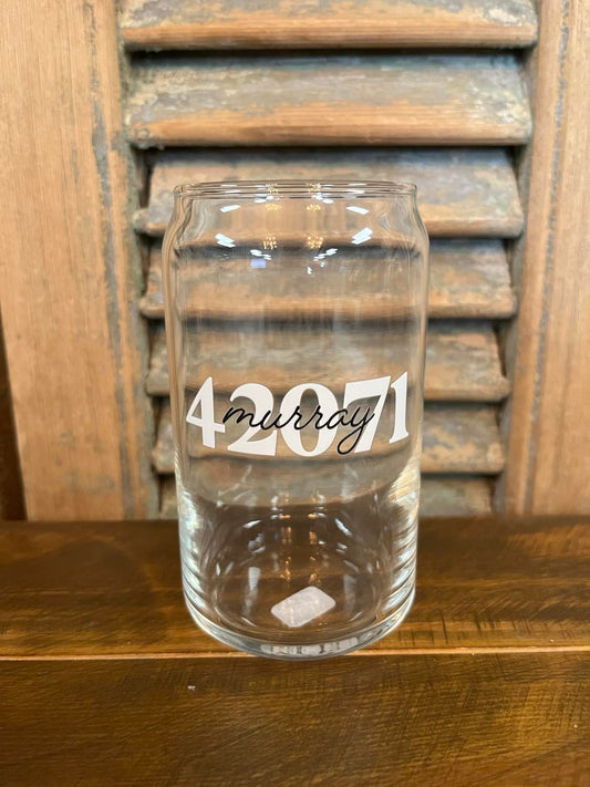Murray Zip Code Trendy Glass Cup