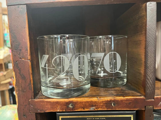 Murray Zip Code Whiskey Glass