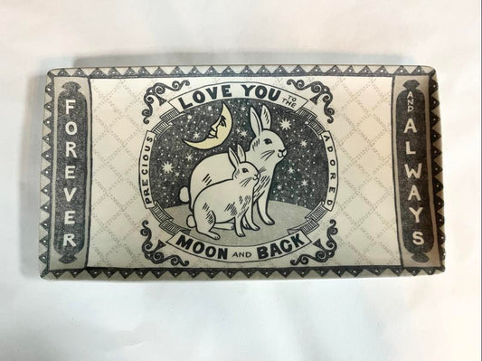 Love You to the Moon Stoneware Tray