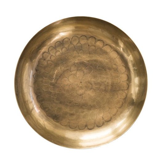 Brass Debossed Tray