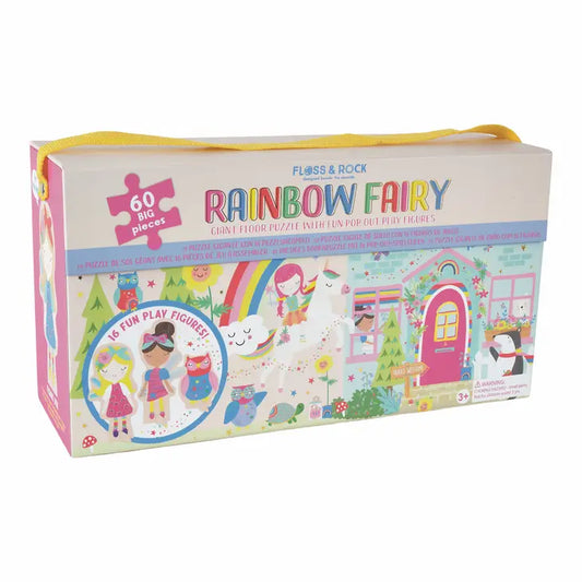Rainbow Fairy Floor Puzzle with Pop Out Figures