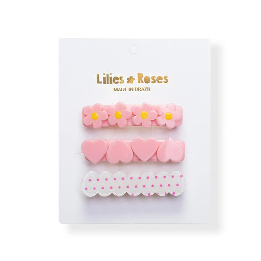 Lilies & Roses 3 Pack Clips
