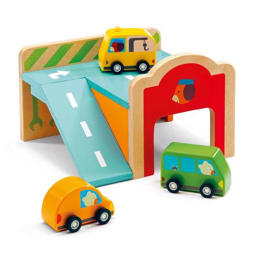 Mini Garage Wooden Set