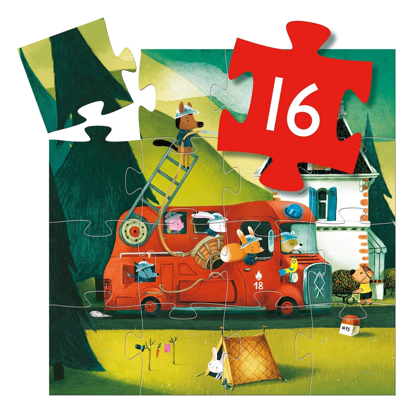 Fire Truck 16pc Puzzle