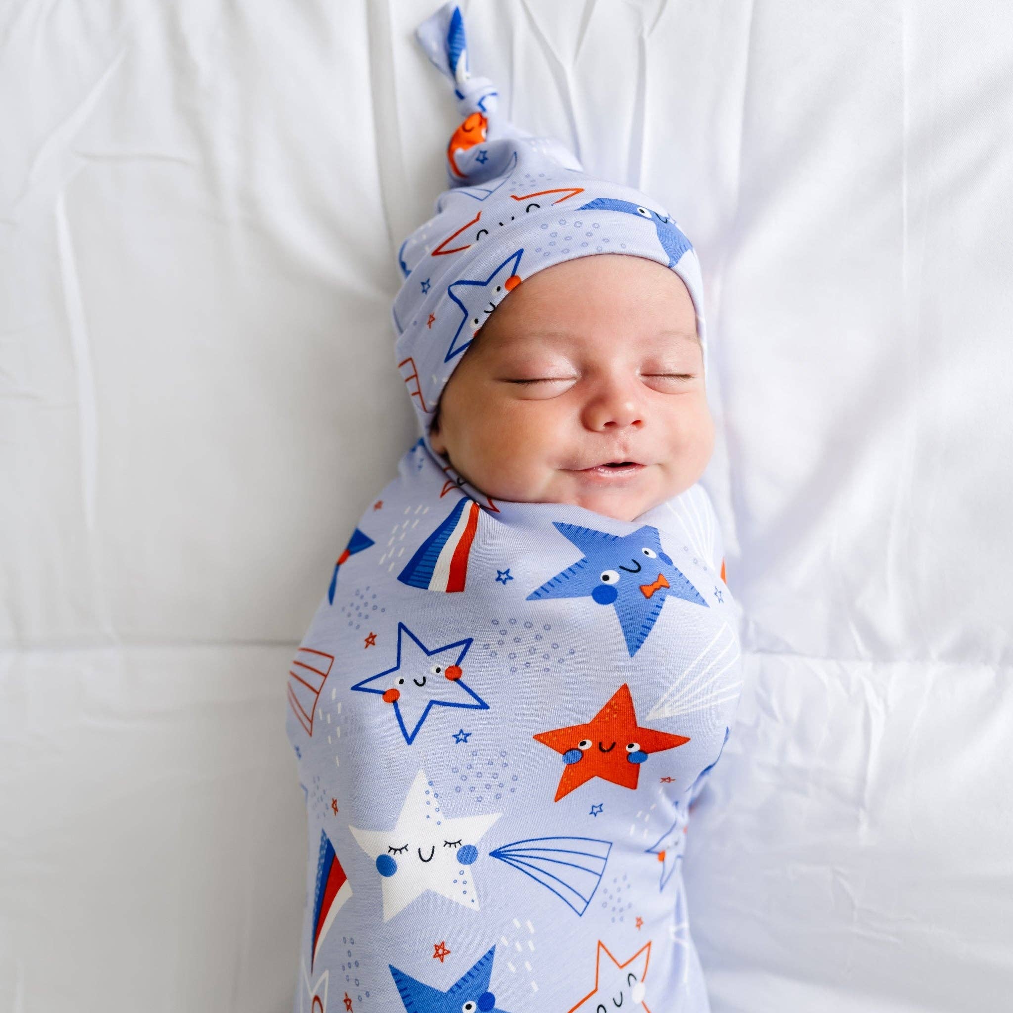 Little sleepies pink and outlet blue penguin swaddle bundle