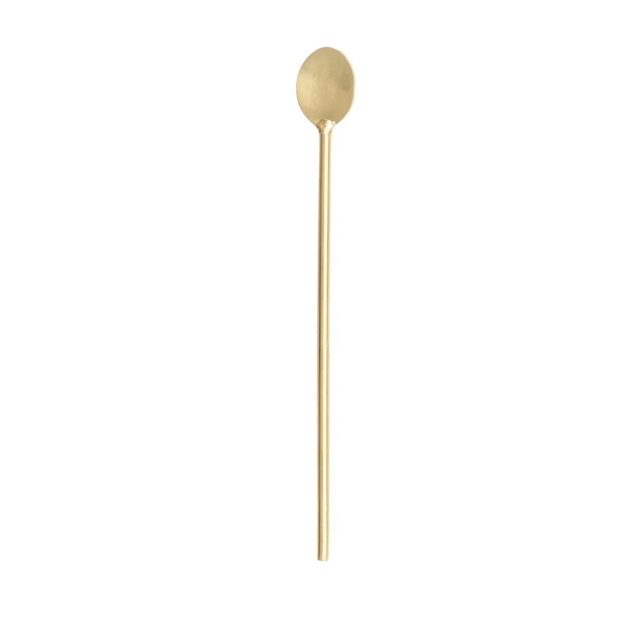 Gold Hammered Cocktail Spoon