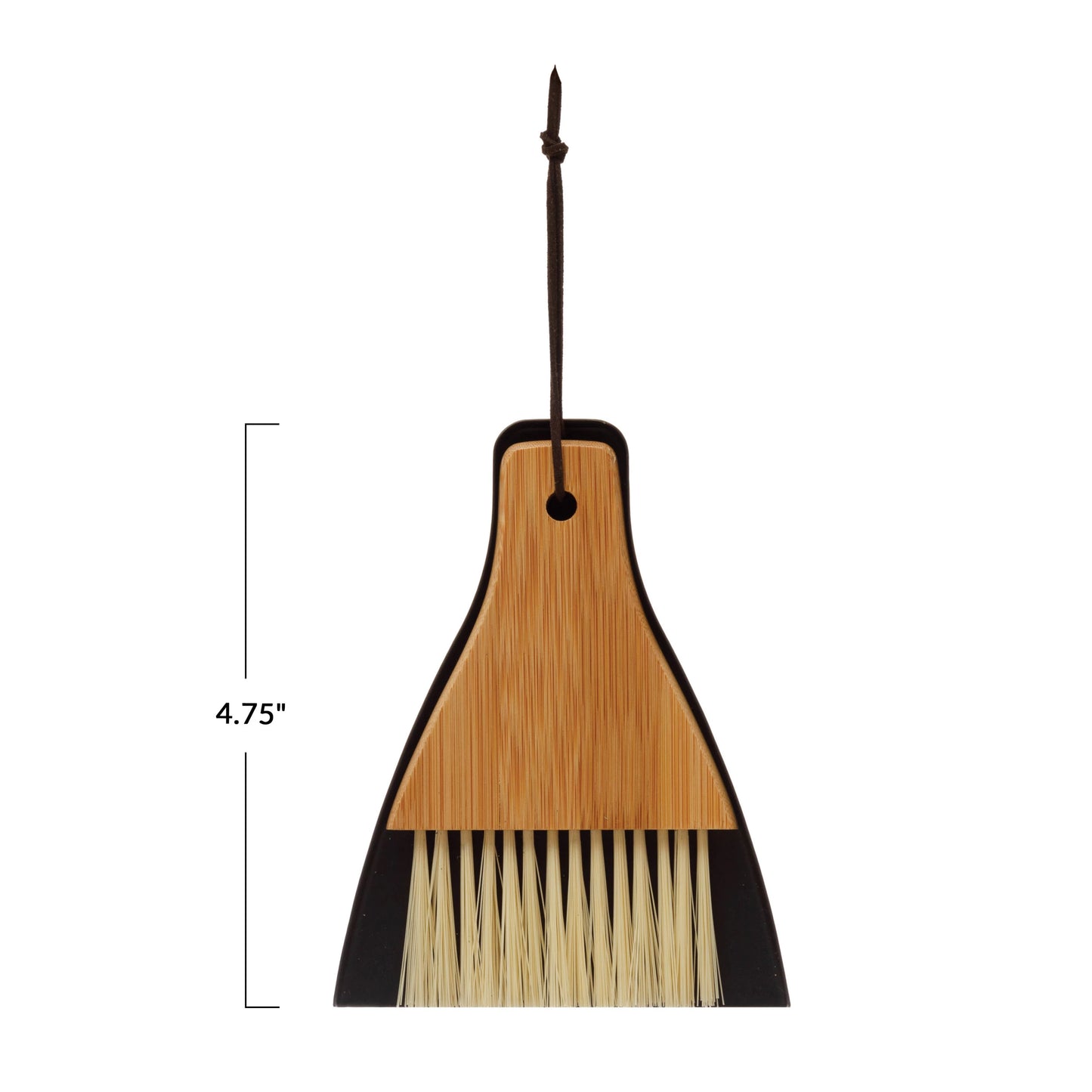 Bamboo Brush & Metal Dust Pan Mini