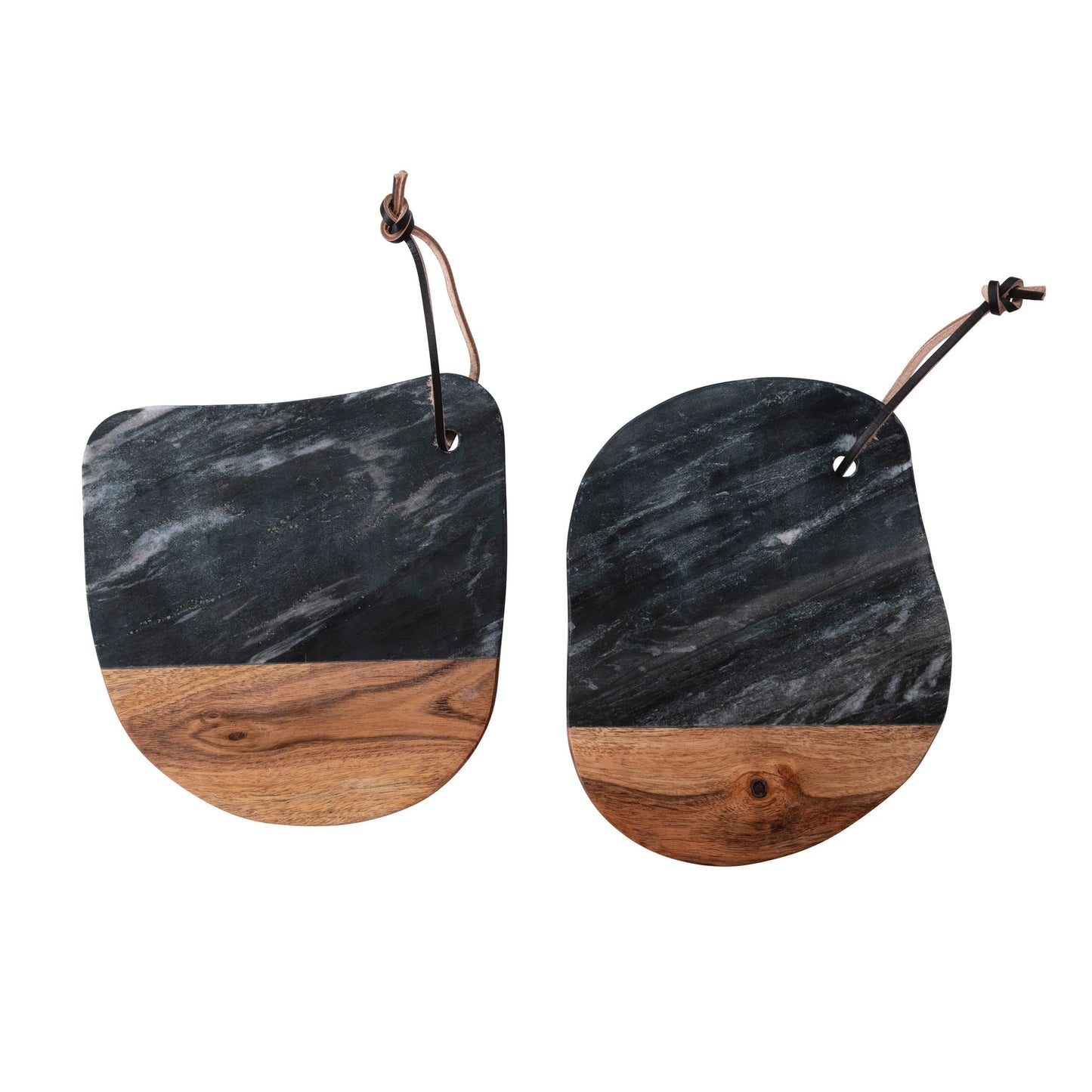 Black Marble and Wood Cheese Board