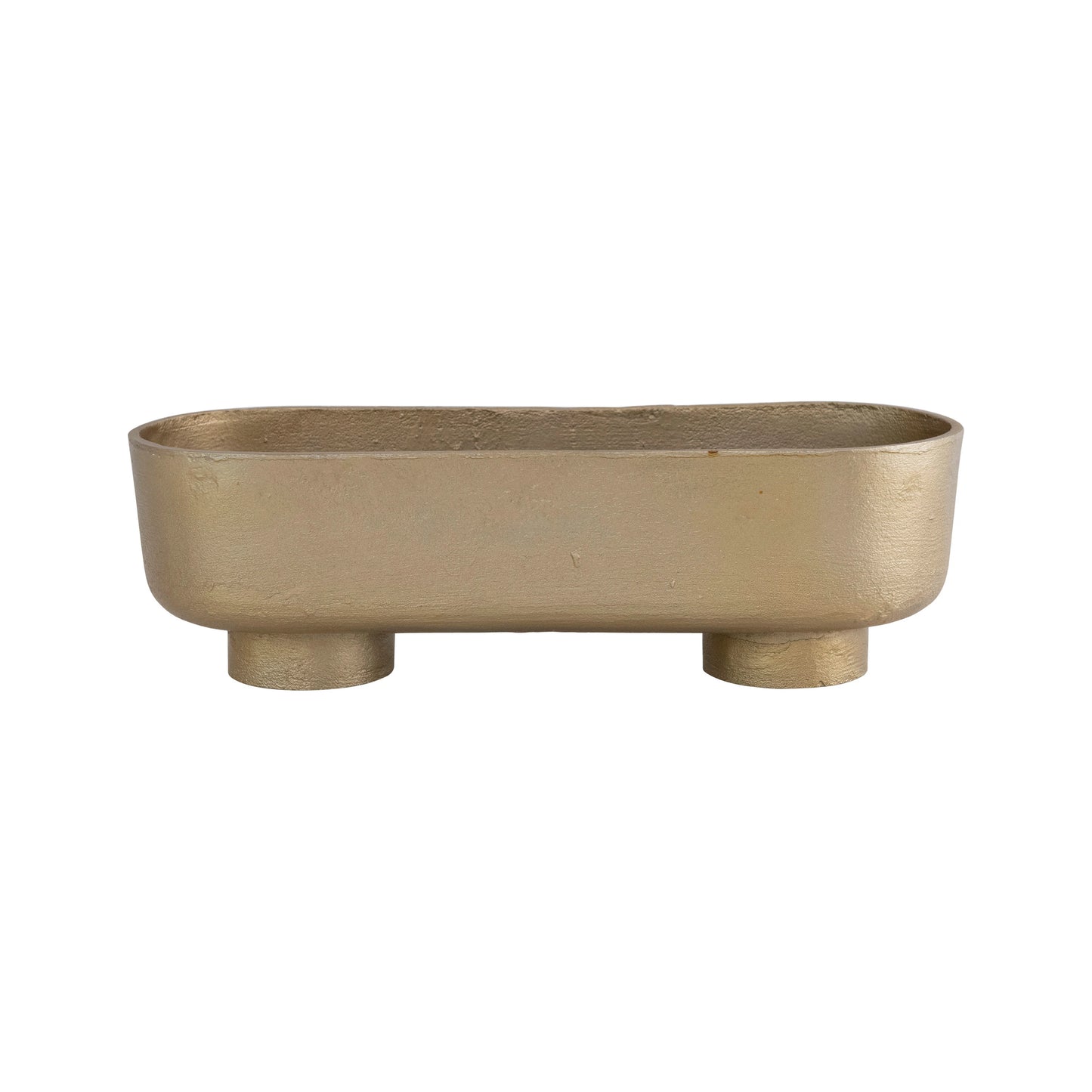 Gold Aluminum Footed Bowl