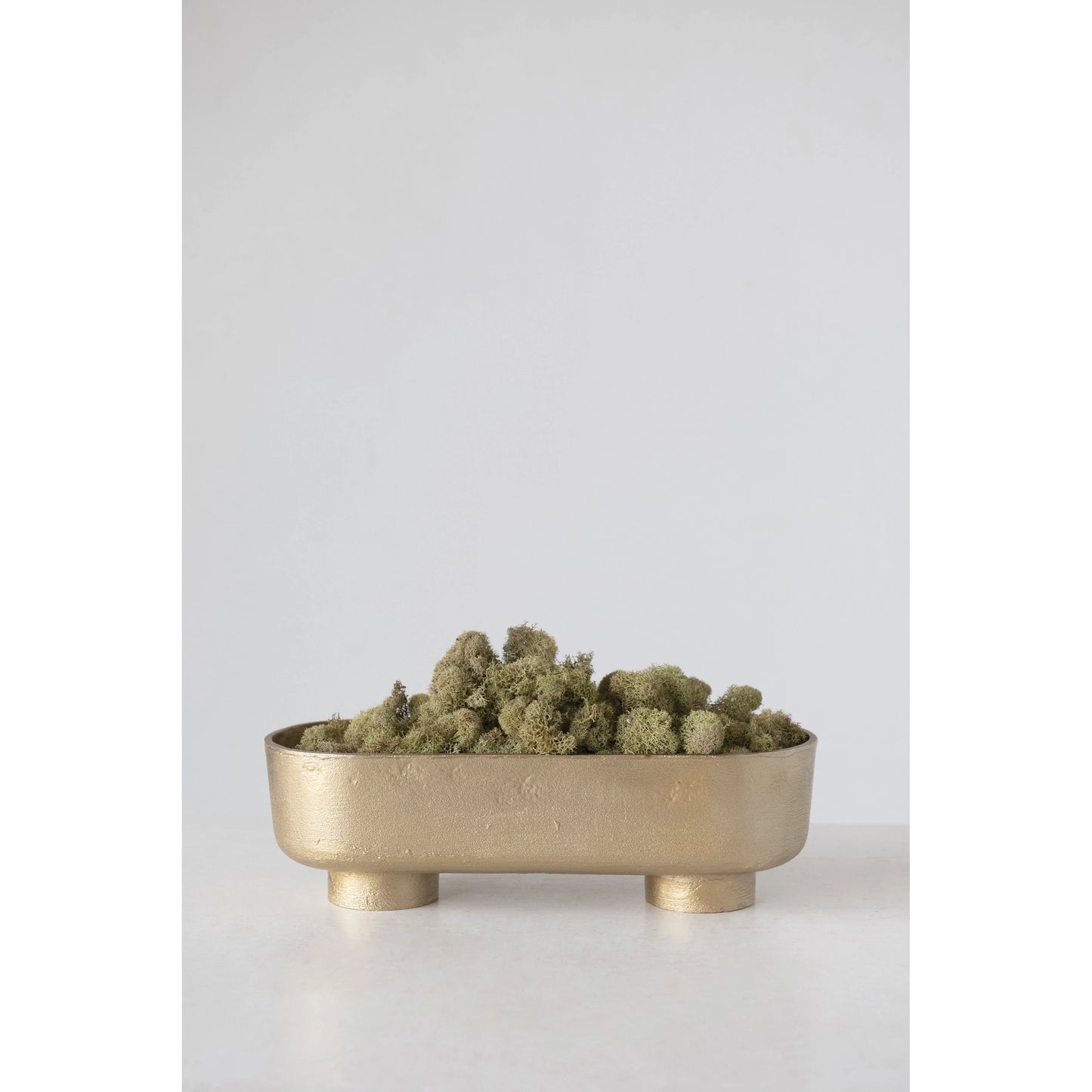 Gold Aluminum Footed Bowl