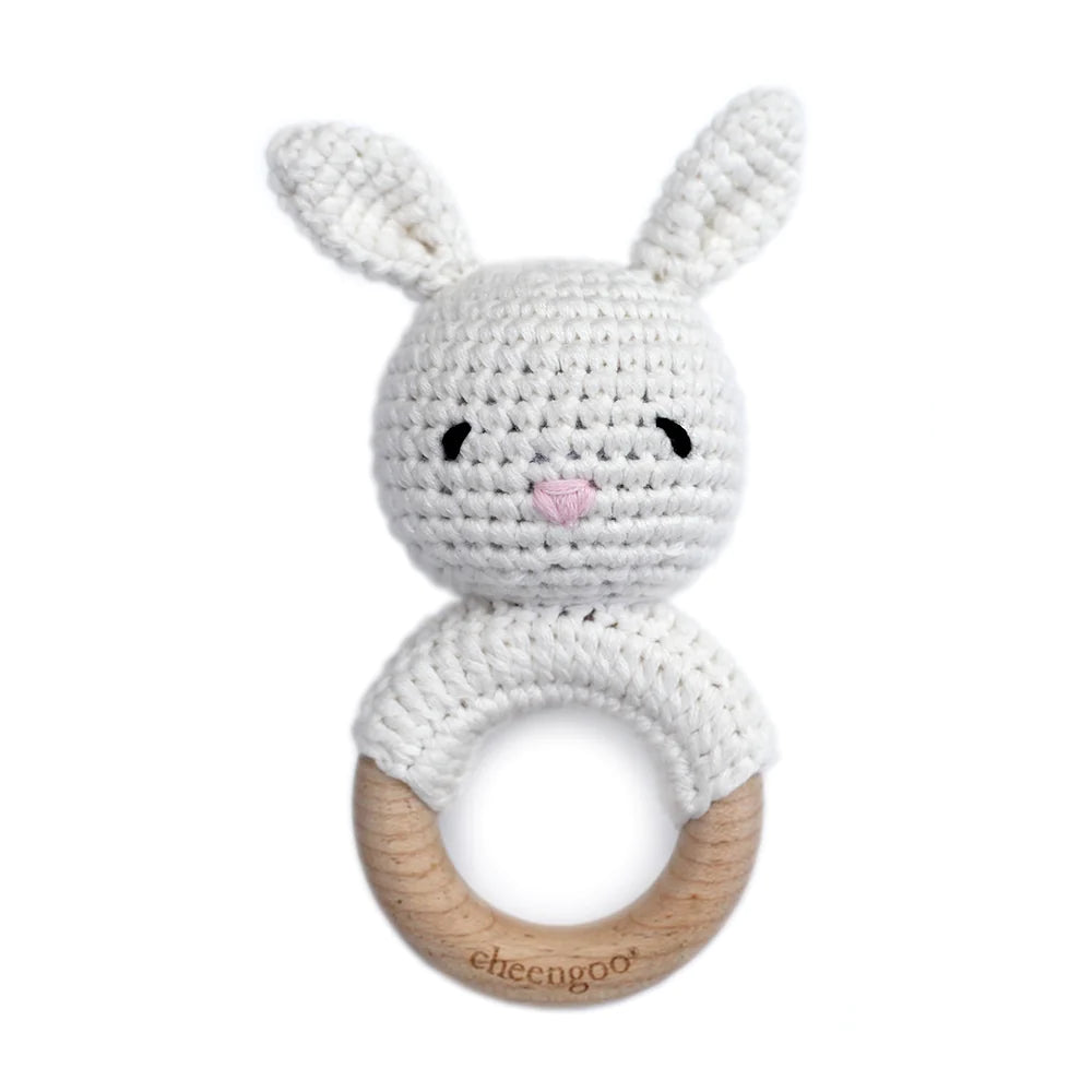 Cheengo Crocheted Teether Rattle Collection